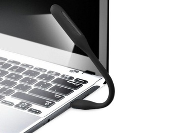 Гибкая силиконовая USB-лампа для ноутбука, ноутбука, компьютера, 6 светодиодов, сильная