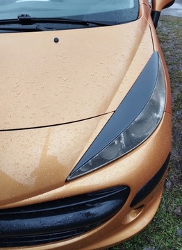 Крышки фонарей Peugeot 207, АБС пластик, 06-12