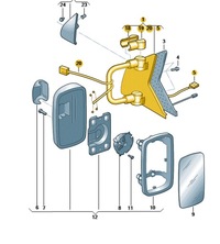 фото thumb №1, Основание зеркало правая 7h0857508a transporter vw