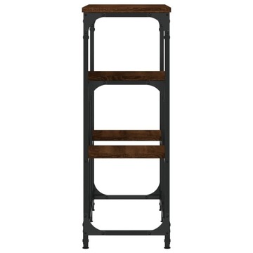 КОНСОЛЬНЫЙ СТОЛИК ИЗ КОРИЧНЕВОГО ДУБА 89,5X28X76СМ