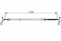 фото thumb №1, Bosch 1 987 482 831 cięgło, тормоз стояночный