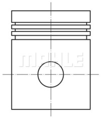 фото thumb №2, Поршень opel astra 00- mahle