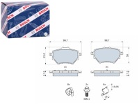 фото thumb №1, Bosch гальмівні колодки гальмівні задня ds ds 3 ds 3 ds 4 ii citroen berlingo