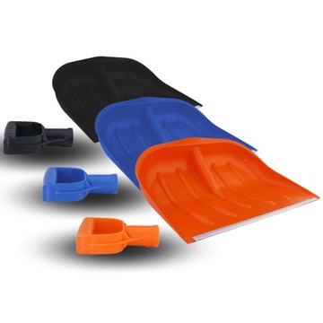 ŁOPATA ZGARNIACZ SZUFLA DO ŚNIEGU PLASTIKOWA WZMOCNIONA RĄCZKA DUŻA CZARNA