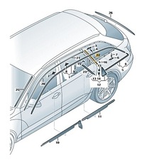 фото thumb №1, A6 rs6 молдинг стойка накладка защита 4g9853778