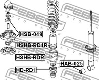 фото thumb №3, Втулка амортизатора задняя do acura integra 1.8 ls