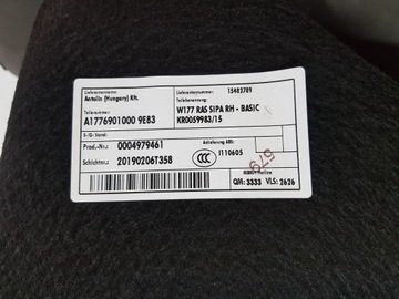 фото thumb №5, Mercedes w177 боковина багажника праві зад