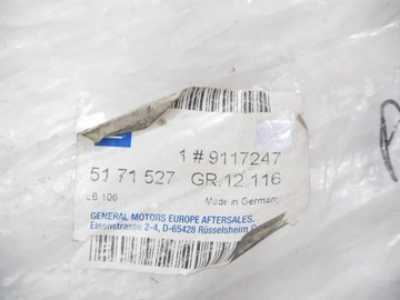 фото thumb №8, Планка двері лівий перед opel astra i оригінальний номер 9117247