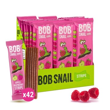 Фруктовые стрипсы Яблоко-малина ТМ BOB SNAIL 420г (30х14г)