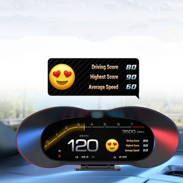 фото thumb №11, P5 цифровий спідометр gps універсальний дисплей head up do автомобіля 8.45 зчеплення hud
