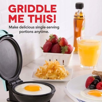 Mini making machine waffles 4 inches, light green