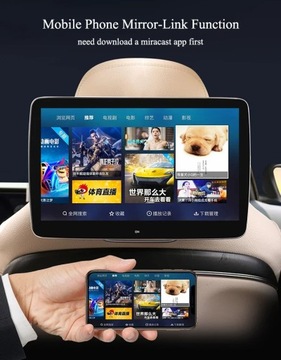 11,6-дюймовый монитор в подголовнике для Mercedes Benz S Class W222 с аудиосистемой Android 12.0