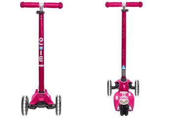 Трехколесный самокат Maxi Micro Deluxe LED Pink