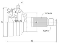 фото thumb №2, Шарнір привідний зовнішній kia sephia clarus