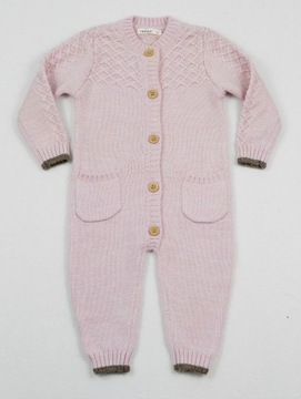 REFLEX kombinezon rampers sweterkowy wełna MERINO WOOL 68