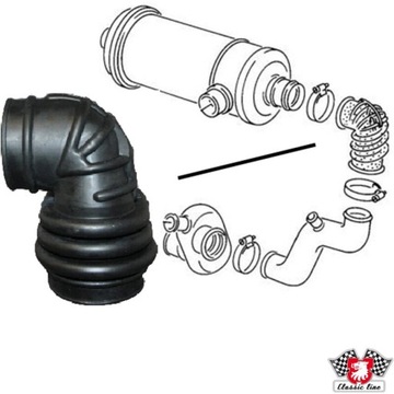 фото thumb №1, Vw transporter t3 шланг шланг всасывающий do фильтра воздуха