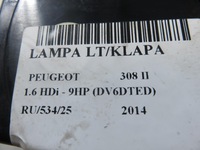 фото thumb №9, Лампа ліва задня кришка багажника peugeot 308 ii 81260101 9677818380