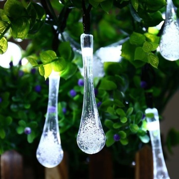 LED СОЛНЕЧНЫЙ САД САДОВЫЕ ИСИЛИЦЫ ICE 30xLED СЛЕЗЫ ДЕКОРАТИВНАЯ ЦЕПЬ