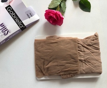 Rajstopy LYCRA MEGA DUŻE 20den beżowe SIZE PLUS 8/9