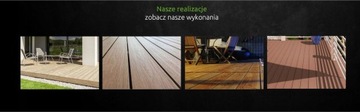 Плоская композитная террасная доска польского производителя.