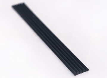 Butelka 60ml dyfuzor zapachowy, Szkło, 24/410, Czarny mat/Bambus