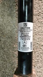 Mercedes ml gle w166 амортизатор задній a1663262000 Ціна, фото thumb