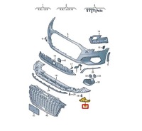 фото thumb №10, Audi a3 sportback 8ya переднее левый направляющая воздуха 8y0807605 oem