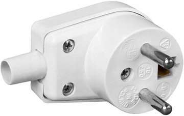 VIPLAST WTYCZKA KĄTOWA 16A 250V BIAŁA 230V WB-6