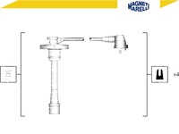 фото thumb №2, Набор трубопровод зажигания magneti marelli 941318111188