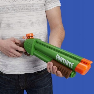 PISTOLET NA WODĘ NERF SUPER SOAKER SHOTGUN WYRZUTNIA FORTNITE SIKAWKA WODN