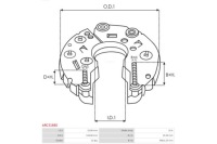 фото thumb №4, Кронштейн, фланець привідний генератора as-pl arc3188s