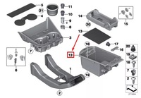 фото thumb №9, Bmw x4 f26 лоток do бардачка w консоли центральной 9184500 51169184500 oem