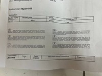 фото thumb №7, Mitsubishi lancer x 2007- молдинг задній кришки багажника nowa oem