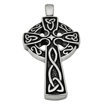 Мужской кулон Celtic Christian CROSS, ХИРУРГИЧЕСКАЯ СТАЛЬ 316L