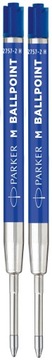 Стержни для ручек Parker СИНИЕ (М) 2 шт.