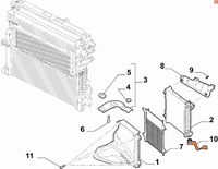 фото thumb №2, Кронштейн левый интеркулер alfa romeo stelvio 2.0