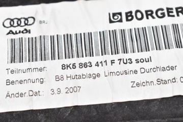 фото thumb №8, Полиця багажника 8k5863411f audi a4 b8 sedan 07-11