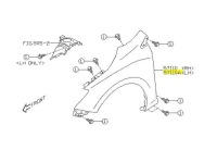 фото thumb №1, Крила передній лівий subaru xv оригінал 2017-