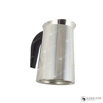 KAWIARKA METALOWA EKSPRES DO KAWY KAFETERKA 450ml stalowa srebrna 9 filiżan