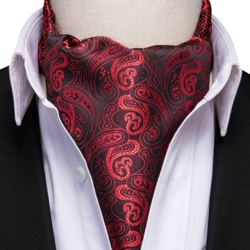 Мужской комплект жаккардовых шалей Ascot, запонки POCKET CHECK, доставка24