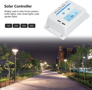Solar Charge Controller, kompatybilny 3-poziomowy