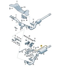 фото thumb №2, Соединитель трубный трубка фильтра dpf audi a6 c6 aso оригинал