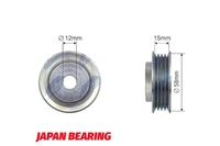 фото thumb №1, Nty ролик натягувача ремінь клиновий subaru justy iii suzuki ignis i