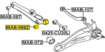 фото thumb №3, Втулка рычага поперечного заднего dodge caliber jeep patriot compas