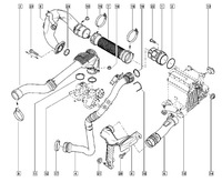 фото thumb №1, Прокладка трубка turbo 1.5 k9k renault kangoo ii 7701071998