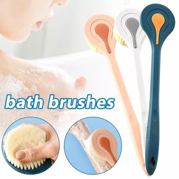 Scrub Artifact Bath Brush Long Handle Soft Hair Ba