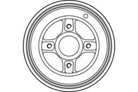 фото thumb №3, 2x барабан гальмівний задня db4214 trw dacia renault