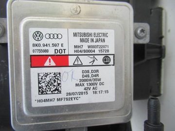 фото thumb №14, Audi a5 8t b8 11- лампа правая некорректируемая bi ксенон bi-xenon комплект 8t0941006c