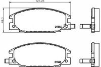 фото thumb №2, Тормозные колодки тормозные opel перед frontera textar