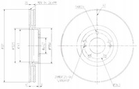 фото thumb №1, Тормозные диски ham. 2szt hyundai p. santa fe 06- ix55 08-